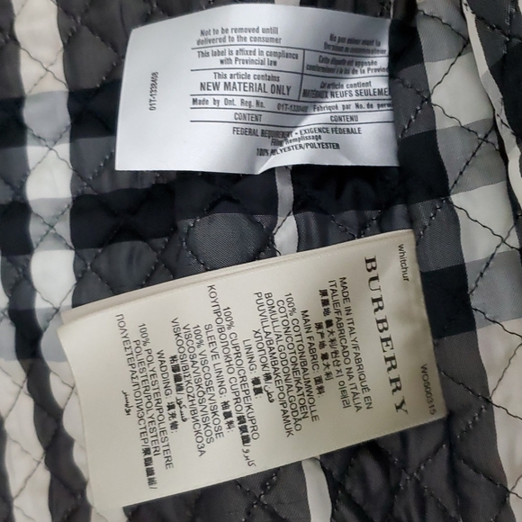 5K Burberry London runway aviator trench coat fox lamb fur quilted plaid US 2 4 - Picture 13 of 17